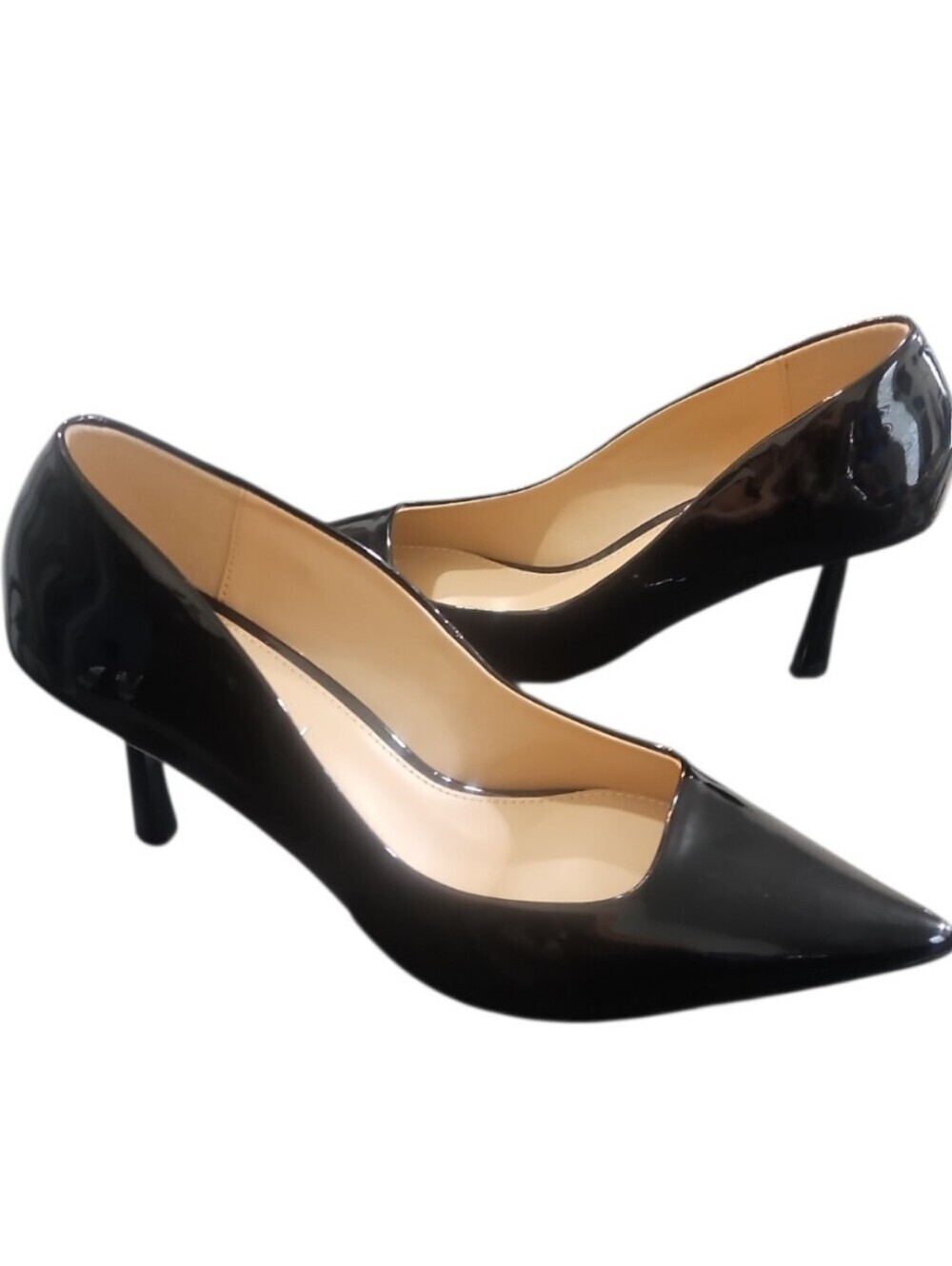 Madden Girl Brynn Black Patent Pointed Toe Pump Heels Size 7.5 - Picture 5 of 11